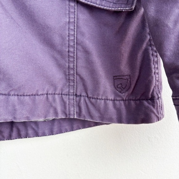 Noble Equestrian Stable Ready Purple Canvas Jacket Sz L - Picture 11 of 16